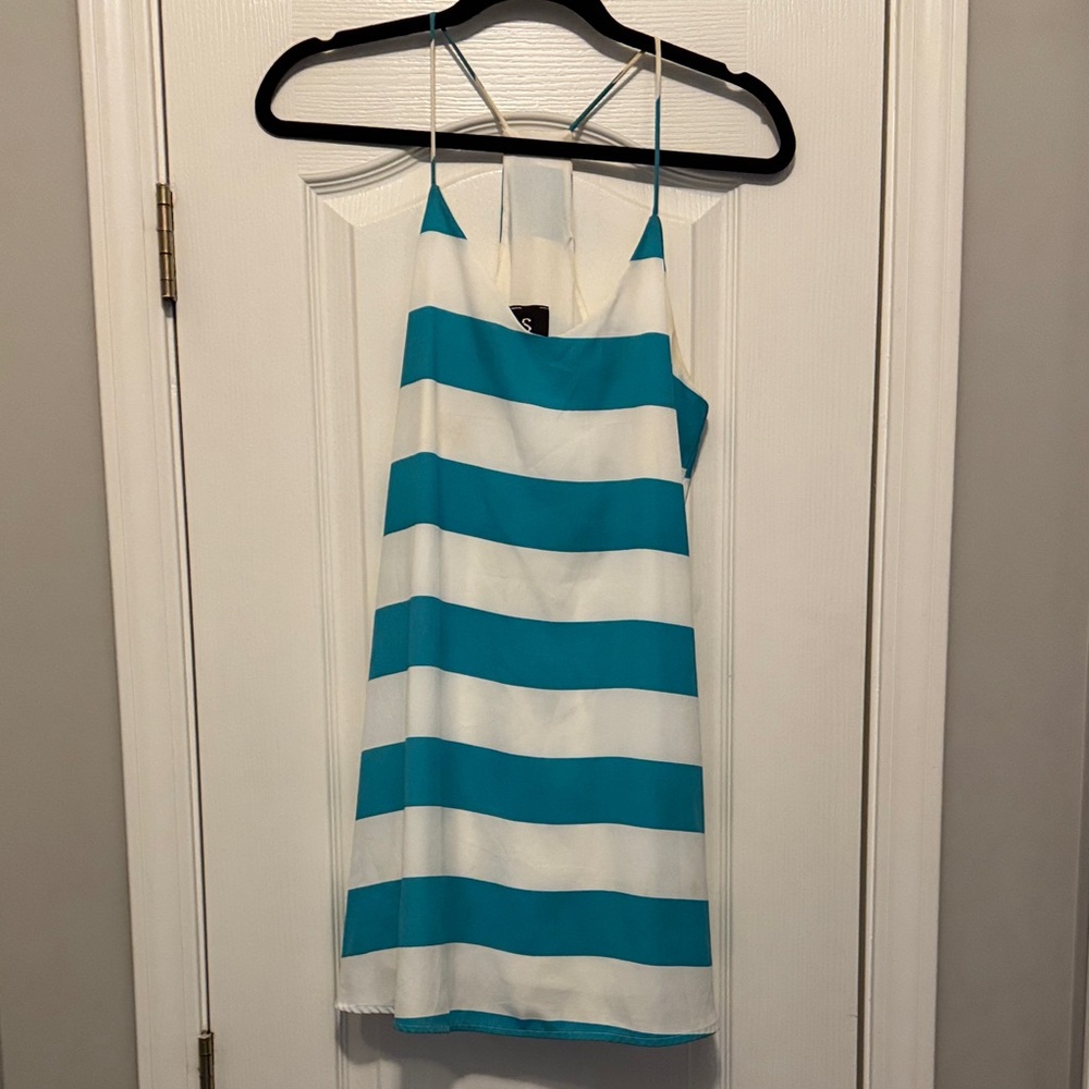 Style Rack Turquoise and White Dress